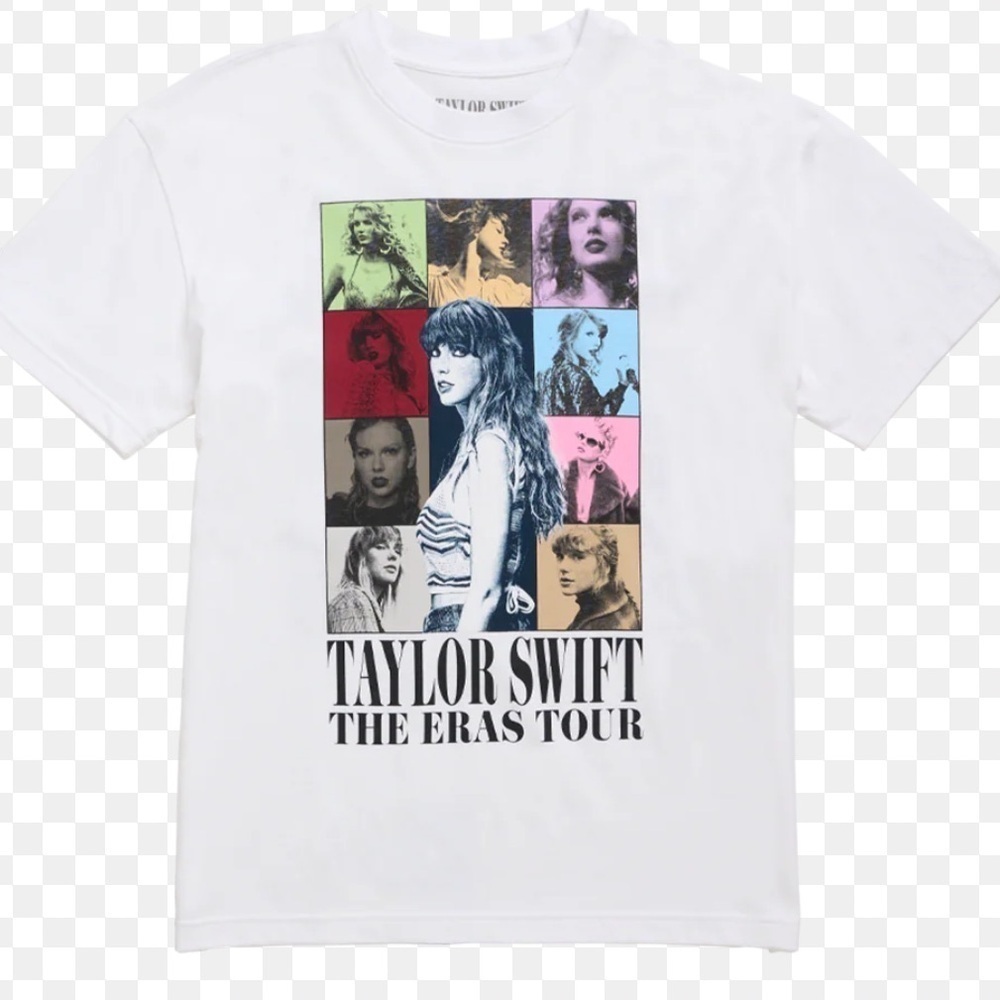 Taylor Swift The Eras Tour Through LA White Tshirt Size Small